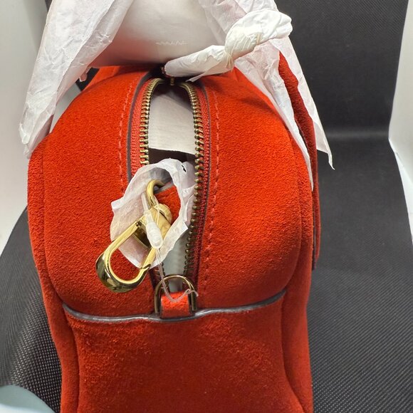 Madewell the medium crossbody bag in Bandana Red suede - Brand New - Never used - Picture 7 of 13